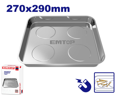 Plato Magnetico Inox Rectangular 270X290Mm Tv Emtop Emmc3004