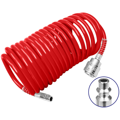 Manguera Espiralada Pu 15Mt 5X8Mm Acople Usa Emtop Ulahe1501