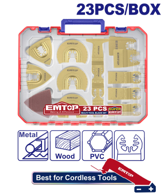 Set De 23 Cuchillas Para Multiherramienta Emtop Emtb2301