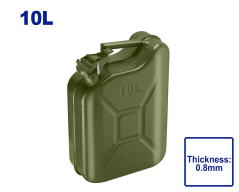 Bidon De Chapa 0,8Mm 10 Lt Apto Combustible Top Value Emtop Emqy1310