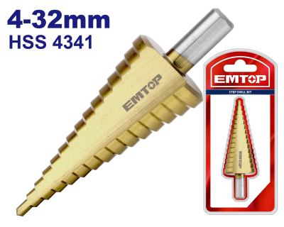 Mecha Escalonada 4-32Mm Hss 4341 Step 2Mm Emtop Industrial Esdl43233