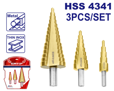 Set De 3 Mechas Escalonadas Hss 4341 Emtop Esdl80401