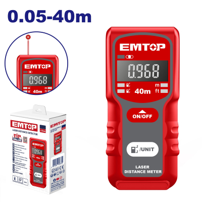 Medidor De Distancia Laser 40Mt Emtop Emdl1504(*)