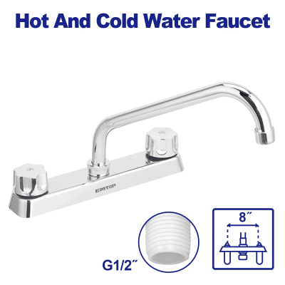 Griferia  Plastica Abs Galvanizado 8 Emtop Emzd1523