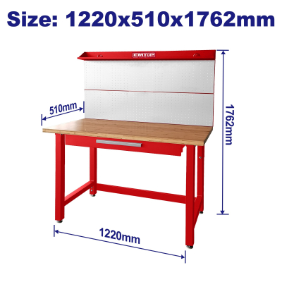 Banco De Trabajo Metalico 1220X510X1762Mm Emtop Emcs5A03