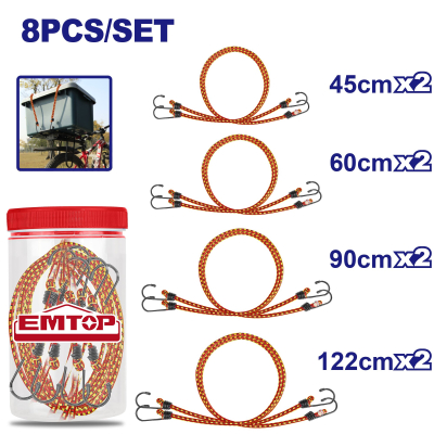 Set 8 Unid Elasticos Atabultos Emtop Emlrp2T08