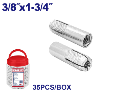 Anclaje Tipo Im 3/8X1-3/4 35Pcs/Box Emtop Emdq1T31 Min 35U