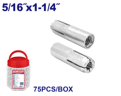 Anclaje Tipo Im 5/16X1-1/4 75Pcs/Box Emtop Emdq1T21 Min 75U