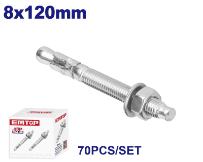 Perno De Anclaje Tipo Fwa 8X120Mm Emtop Emdq2525 Min 70U