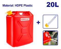 Bidon Combustibles Hdpe 20L 3Mm  Pico Vertedor Emtop Emqy2320
