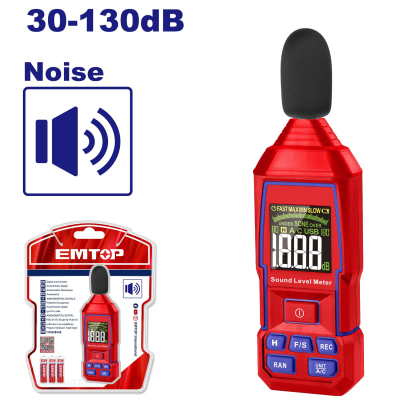 Medidor De Nivel De Sonido 30-130Db Emtop Emjn35031(*)