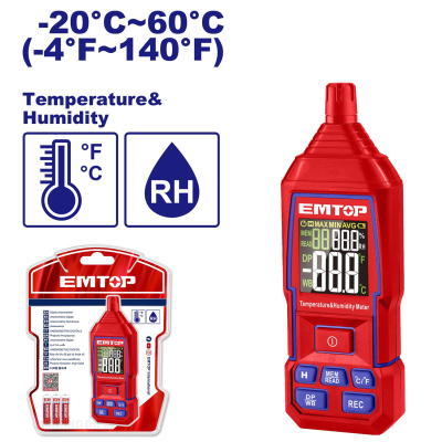 Mmedidor De Temperatura Y Humedad Emtop Emtm35031(*)