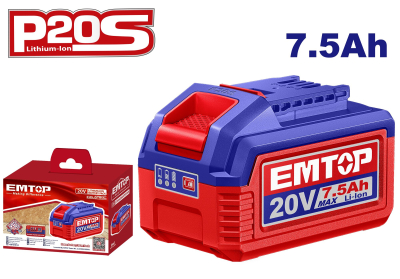 Bateria 20V 7.5Ah Emtop Ebpk2075