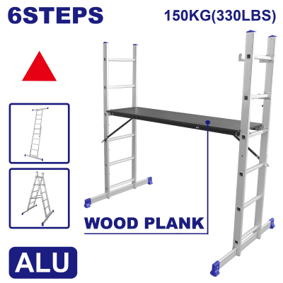 Escalera Andamio 6 Esc 150K Con Tablon Emtop Emlds106