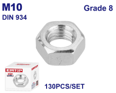 Tuerca M10 G8 Din934 130Uni Emtop Emmv1510A