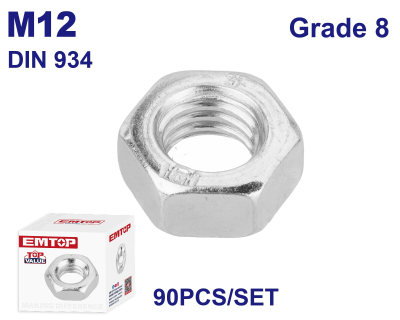 Tuerca M12 G12 Din934 90Uni Emtop Emmv1512A