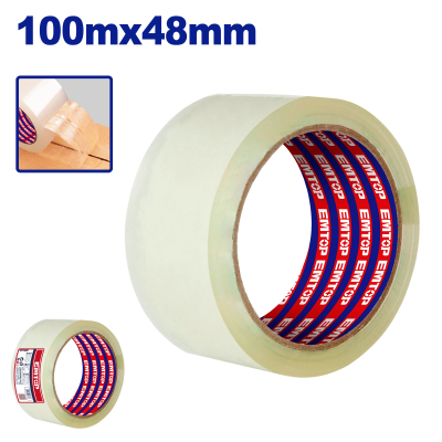 Cinta Embalar Incolora Extramicron 48Mmx100Mt 0.045Mm Emtop Empn1H20