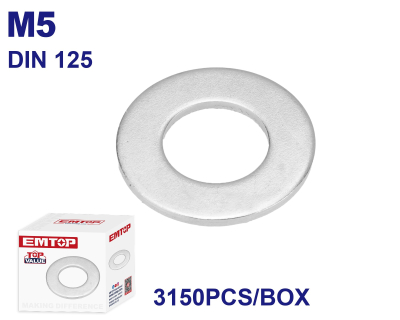 Arandela Plana M5 Din125 X 3150Uni Emtop Emvwb510