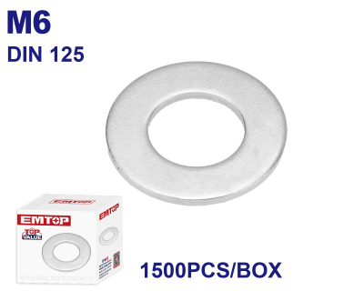 Arandela Plana M6 Din125 X 1500Uni Emtop Emvwb511