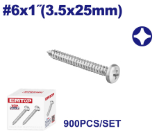 Tornillo Parker Aterrajador #6X1(3.5X25Mm) Emtop Emxsa514 Min 900Uni
