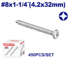 Tornillo Parker Aterrajador #8X1-1/4(4.2X32Mm) Emxsa535 Min 450Uni