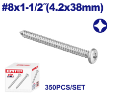 Tornillo Parker Aterrajador #8X1-1/2(4.2X38Mm) Emtop Emxsa536 Min 350Uni