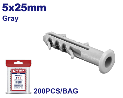 Tarugo Pe 5X25Mm Min 200Unid Emtop Emxts911