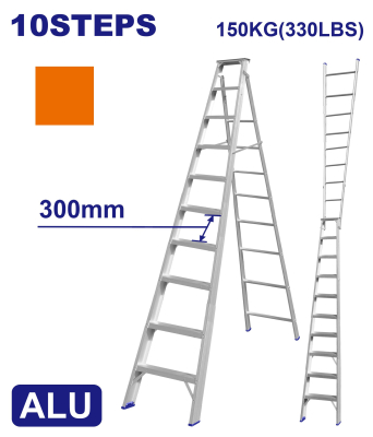 Escalera Tijera 10 Esc Doble Articulada Emtop Emldf102