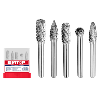 Juego De Fresas Tungsteno 5 Pzs Emtop Ehrrc0051