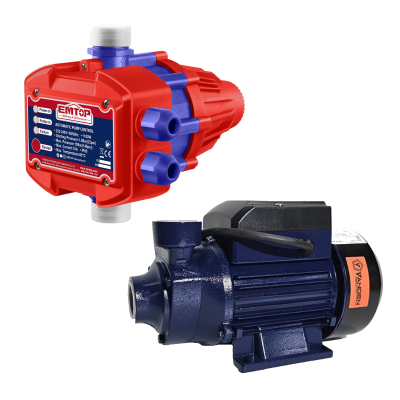 Combo Bomba Periferica 1/2Hp Vanden Bp12 + Automatico Emtop Eapc1001