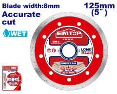 Disco Widia Continuo 125X22Mm Seg 8Mm Emtop Eddc021252