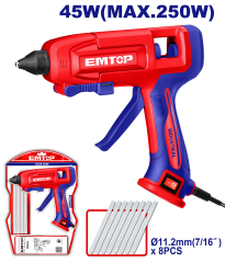 Pistola Hotmel 220V 250W 11,2Mm Emtop Eggu4001-4
