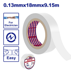 Cinta Aisladora Pvc Blanca 18Mm X 9,15M 0,13Mm Emtop Empn1108