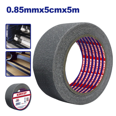 Cinta Antideslizante 50Mm X 5Mt Emtop Empn3152