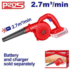 Soplador 20V 18000Rpm 2,7M3 Emtop Elab2078