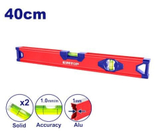 Nivel Aluminio 2 Burbujas 40Cms Emtop Esll24036