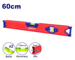 Nivel Aluminio 2 Burbujas 60Cms Emtop Esll26036