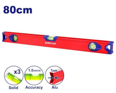 Nivel Aluminio 2 Burbujas 80Cms Emtop Esll28016