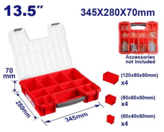 Organizador Plastico 13,5 Pulg 345X280X70Mm Top Value Emtop Emtb1311