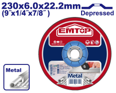 Disco De Desbaste 230 X 6Mm Super Emtop Eacd602301