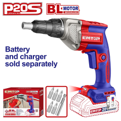 Atornillador Drywall 20V 1/4 Hex Emtop Ecdsl20428