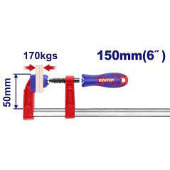 Sargento Tipo F 150X50Mm Industrial Emtop Eclpf05101