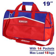 Bolso Portaherramienta Cerrado Estructura Rigida 19 Pul-18K Emtop Etbg18191