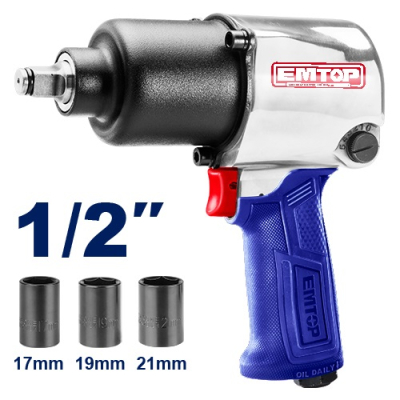 Llave De Impacto Neumatica Enc.1/2 C/3 Tubos Emtop Eatl126801