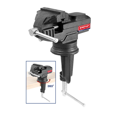 Morsa De Mesa 60Mm Giratoria 1000Kg/F C/Yunque Emtop Ebve0201