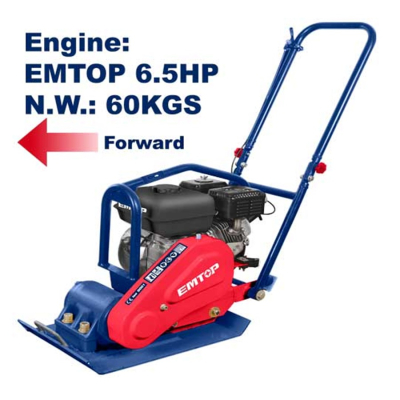 Compactadora De Placa 6.5Hp 60K 50X36Cm Emtop Epct656002