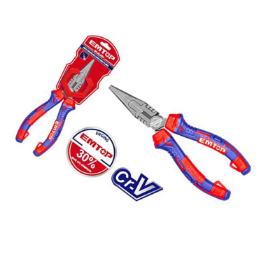 Pinza De Punta 1/2 Caña 160Mm Industrial Cr-V Emtop Eplrl0621