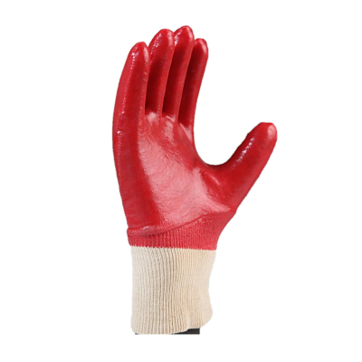 Par Guante Pvc Rojo 25Cm Puno Elastizado Bano Completo Toysa