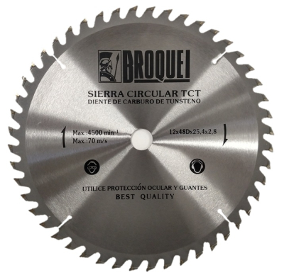 Sierra Circular Broquel 12Pulg 48T 25,4Mm Max 4500Rpm