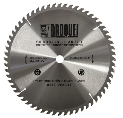 Sierra Circular Broquel 14Pulg 60T 25,4Mm Max 4000Rpm
